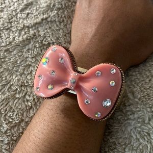 Betsy Johnson Studded Bow Bangle